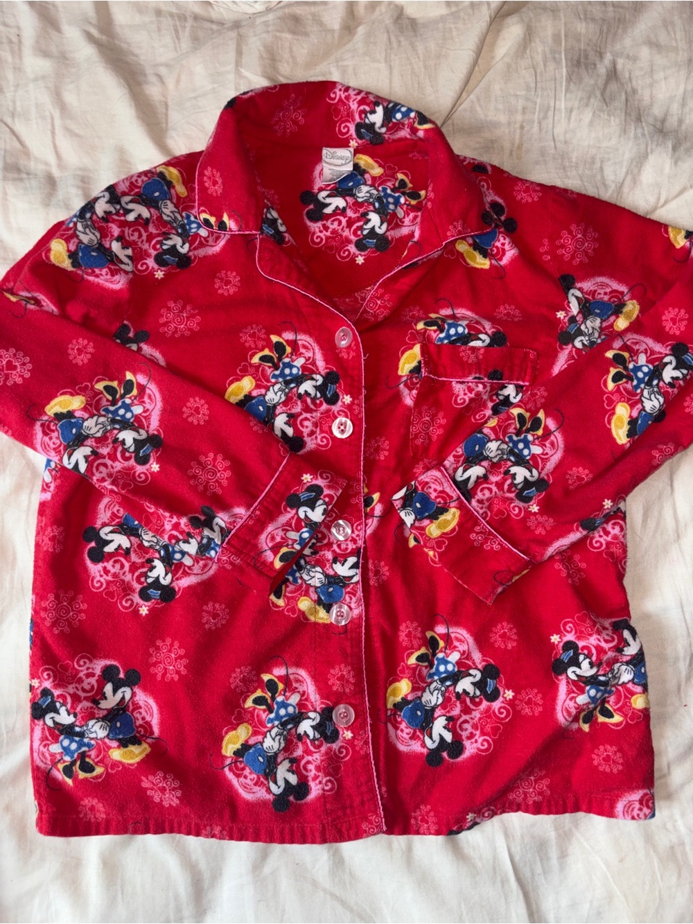 Disney Mickey & Minnie Red 2-Piece Pajama Set | Vintage Cozy Sleepwear